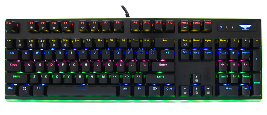 Bàn phím gaming Newmen GM550 (USB/Led Rainbow/Đen)